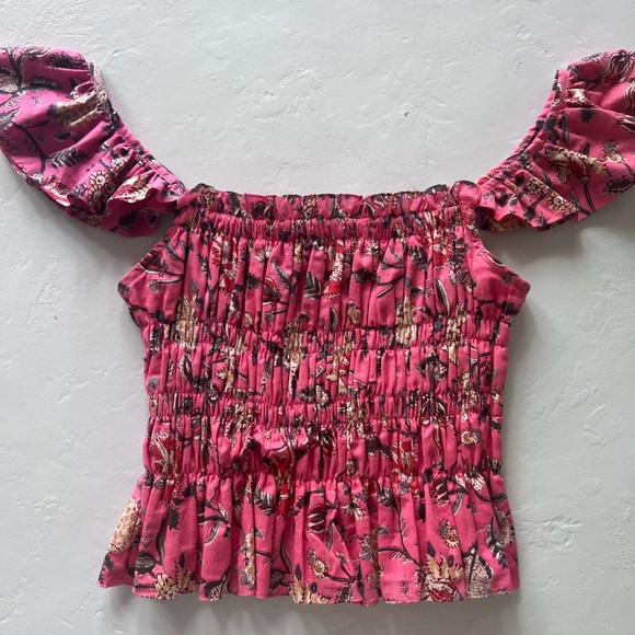 Shopbop Charina Sarte Victoria smocked top - Picture 3 of 6